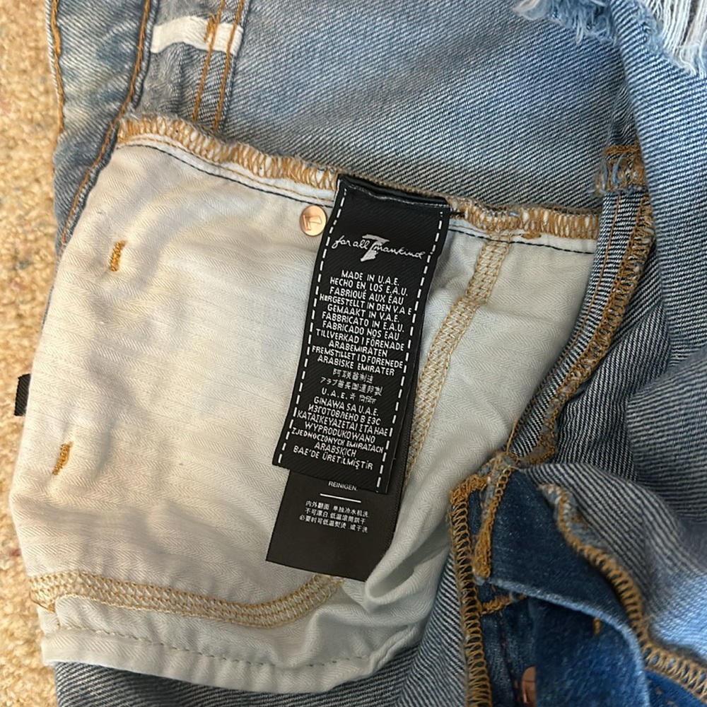 7 for all mankind denim shorts - Picture 6 of 6